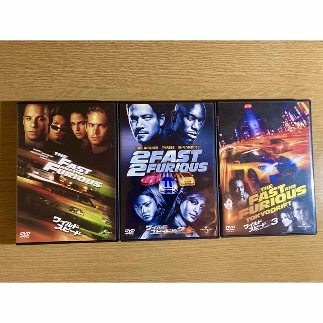 ワイルドスピード  DVD  3枚 セット 未公開シーン  ポ－ル・ウォ－カ－