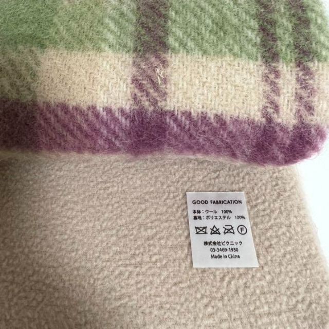 TWEEDMILL(ツイードミル)のツイードミル マフラー　ピンクチェック レディースのファッション小物(マフラー/ショール)の商品写真