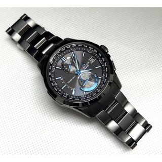 CASIO - 極美品 CASIOオシアナスOCWT2500B ブラックチタンの通販|ラクマ