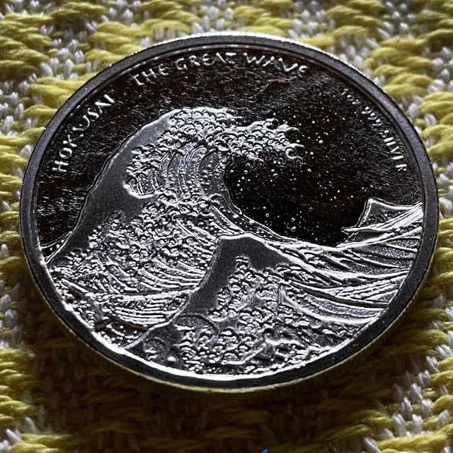 2017年 (新品) 葛飾 北斎「The Great Wave」1オンス銀貨の通販 by Yu's