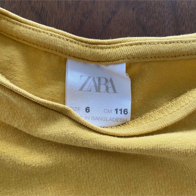 ZARA(ザラ)のZARA ロンT 116cm キッズ/ベビー/マタニティのキッズ服女の子用(90cm~)(Tシャツ/カットソー)の商品写真