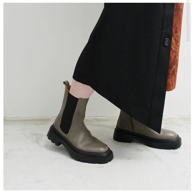 日本正規品取扱店 ATELIER BRUGGE レザーサイドゴア タンクショート