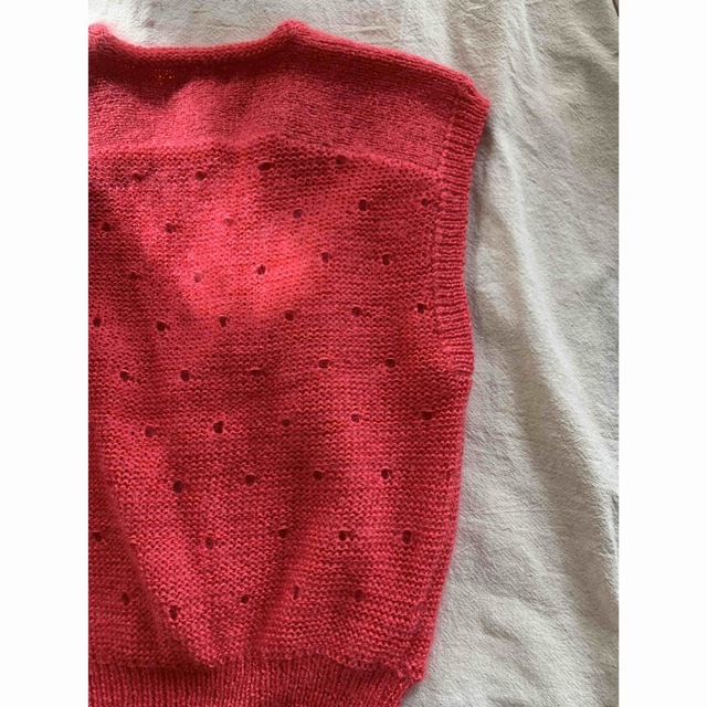 Lochie(ロキエ)のvintage fuchsia pink knitgilet レディースのトップス(ベスト/ジレ)の商品写真