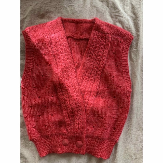 Lochie(ロキエ)のvintage fuchsia pink knitgilet レディースのトップス(ベスト/ジレ)の商品写真