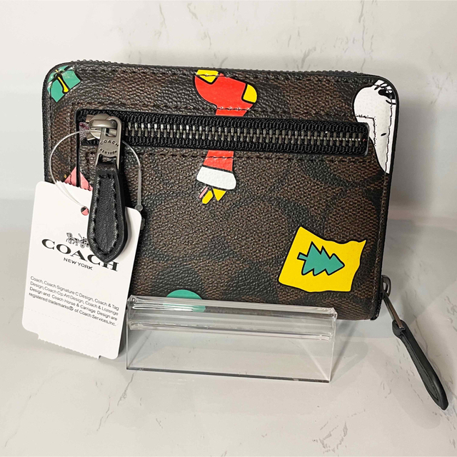 COACH(コーチ)の【2022新作限定コラボ】 COACH×PEANUTS スヌーピー ミニ財布  レディースのファッション小物(財布)の商品写真