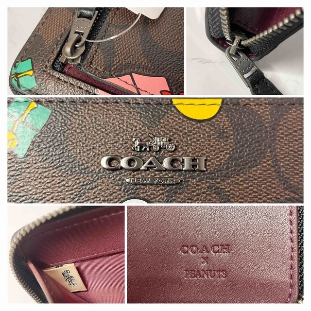 COACH(コーチ)の【2022新作限定コラボ】 COACH×PEANUTS スヌーピー ミニ財布  レディースのファッション小物(財布)の商品写真