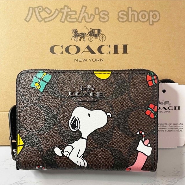 COACH - 【2022新作限定コラボ】 COACH×PEANUTS スヌーピー ミニ財布
