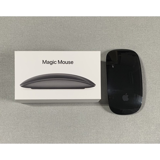 Apple(アップル)のAPPLE MAGIC MOUSE 2 スペースグレイ　※本体のみ スマホ/家電/カメラのPC/タブレット(PC周辺機器)の商品写真