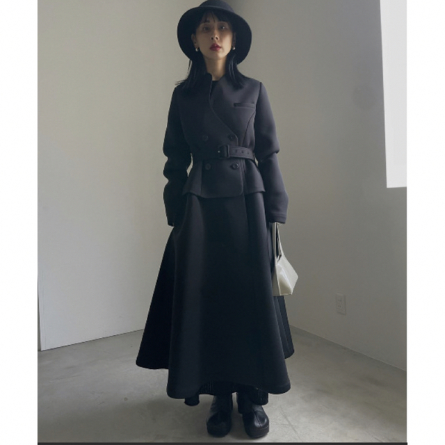 【美品】CARDBOARD FLARE DRESS COAT アメリヴィンテージ