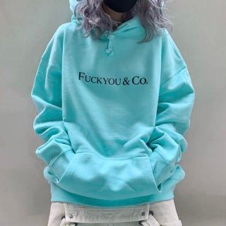 シュプリーム(Supreme)のmajogary fuckyou&co TIFFANYカラー S(パーカー)