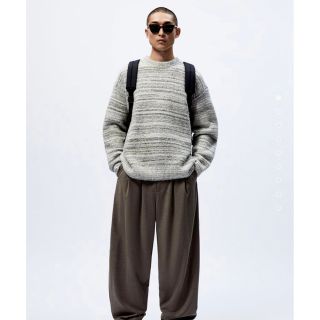 ザラ(ZARA)のZARA テクスチャーストライプセーター STUDIO NICHOLSON(ニット/セーター)