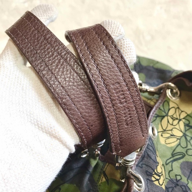 miumiu ミュウミュウ ハンドバッグ カモフラ 花柄 ショルダーバッグ
