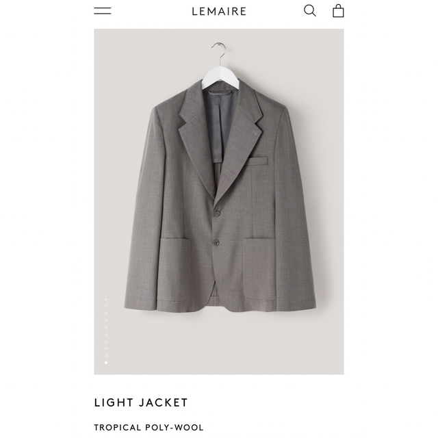 2022年ファッション福袋 LEMAIRE ユニセックスジャケット セール 廃盤lemaire テーラードジャケット