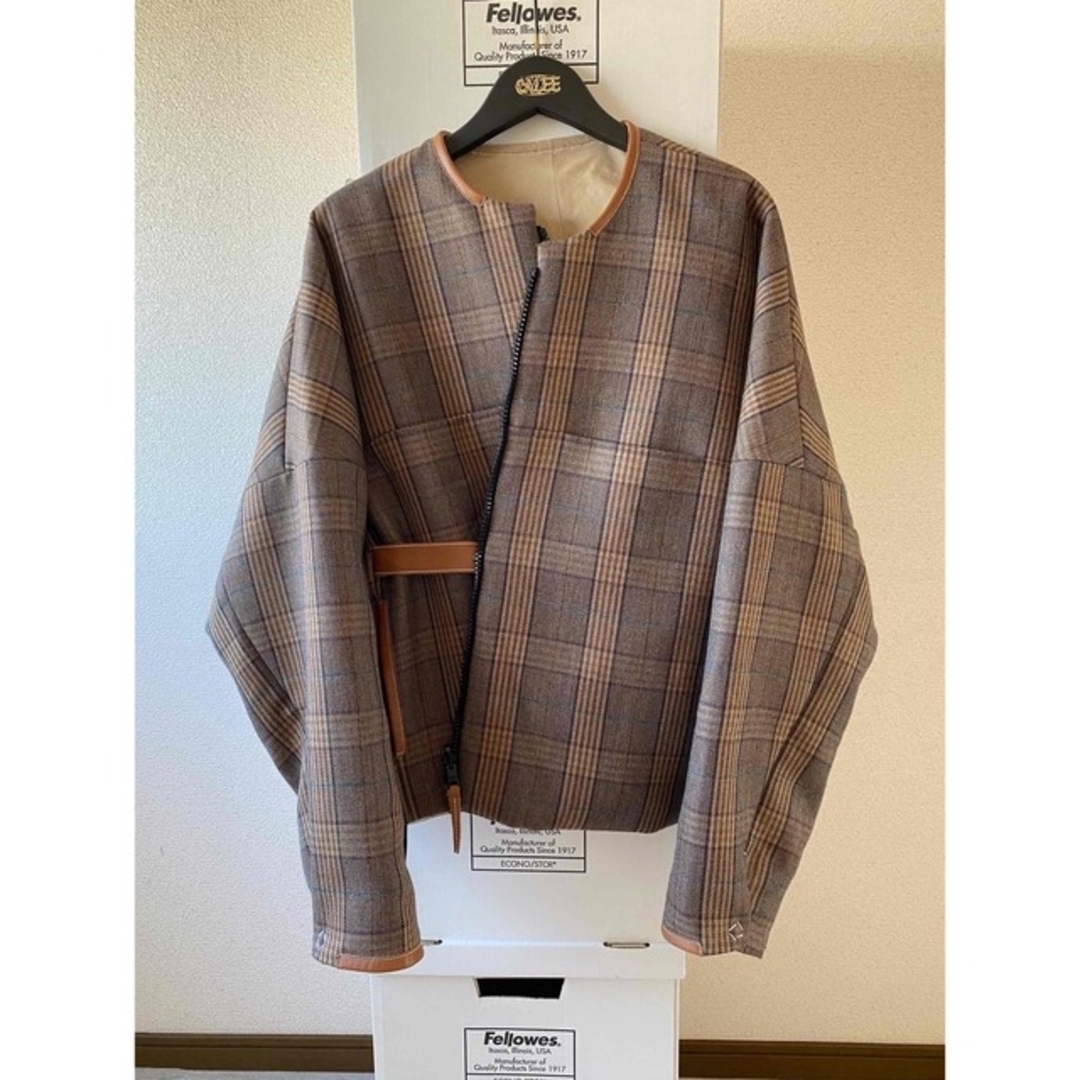 SUNSEA(サンシー)のSUNSEA 19AW  CARAMEL CHECK BLOUSON M 2 メンズのジャケット/アウター(ブルゾン)の商品写真