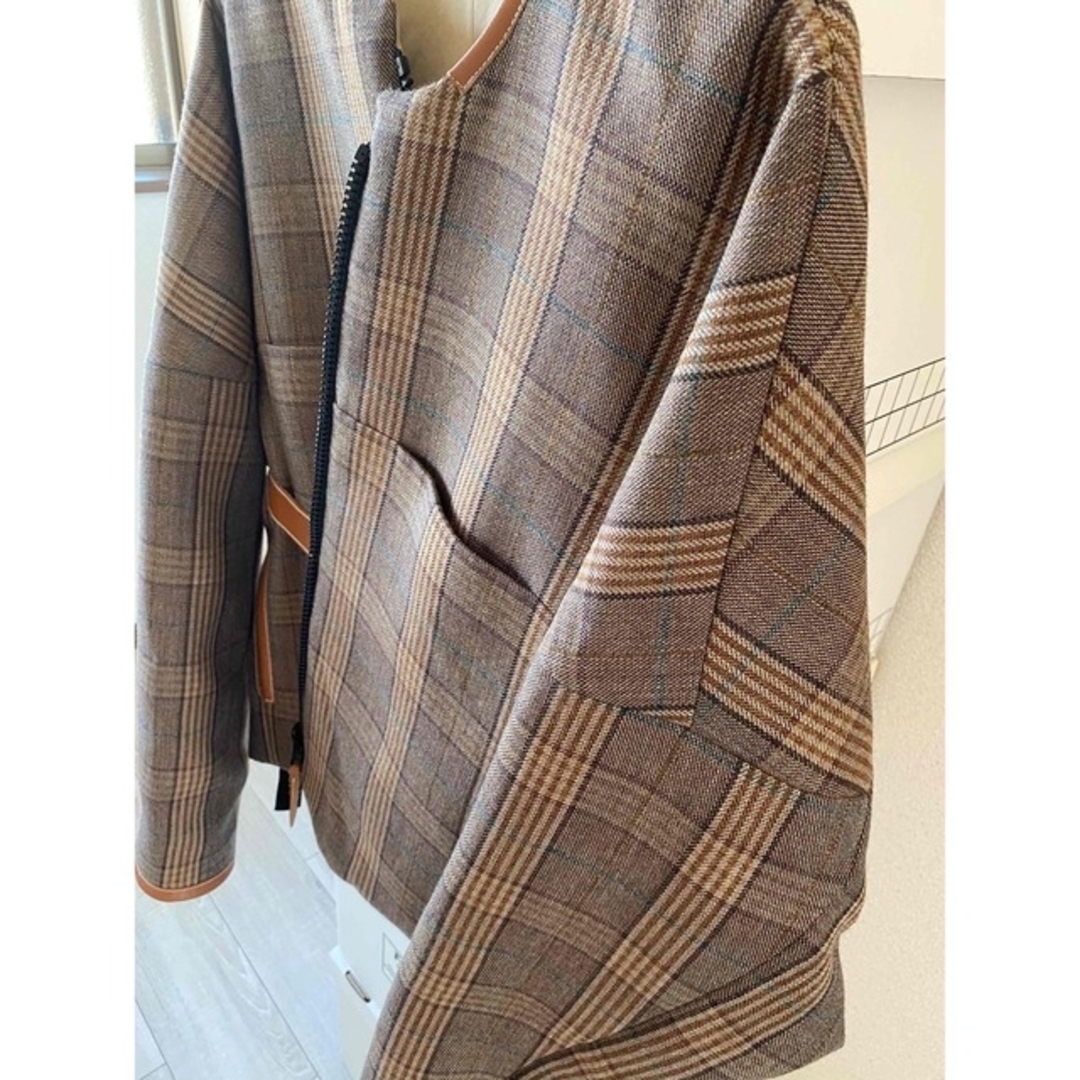 SUNSEA(サンシー)のSUNSEA 19AW  CARAMEL CHECK BLOUSON M 2 メンズのジャケット/アウター(ブルゾン)の商品写真