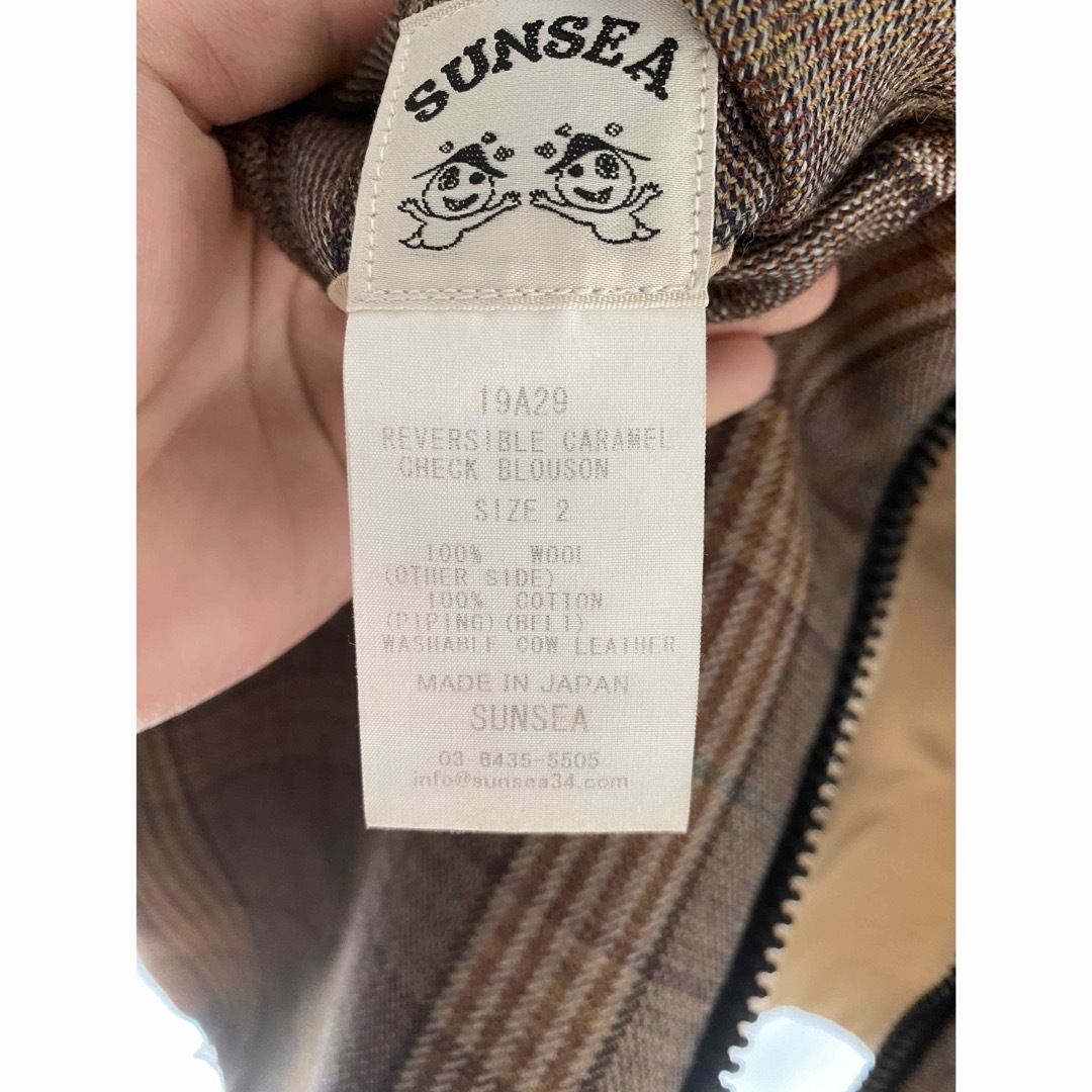 SUNSEA(サンシー)のSUNSEA 19AW  CARAMEL CHECK BLOUSON M 2 メンズのジャケット/アウター(ブルゾン)の商品写真