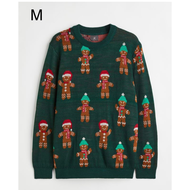 H&M(エイチアンドエム)の新品未開封品　H&M  クリスマス　セーター　M メンズのトップス(ニット/セーター)の商品写真