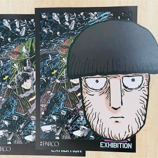 【送料込】モブサイコ100 Ⅲ EXHIBITION　お面チケット　フライヤー(キャラクターグッズ)