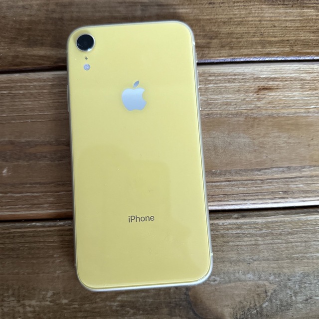 アップル iphonexr  b イエロー スマホ/家電/カメラのスマートフォン/携帯電話(スマートフォン本体)の商品写真