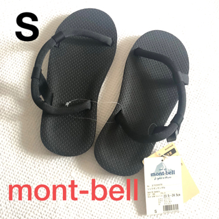 モンベル(mont bell)のmont-bell・モンベル◆ソックオンサンダル・登山・キャンプ◆ブラック・S(サンダル)