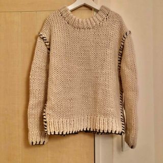 ハクジ(HAKUJI)のHAKUJI Hand stitch knit ハンドステッチニット(ニット/セーター)