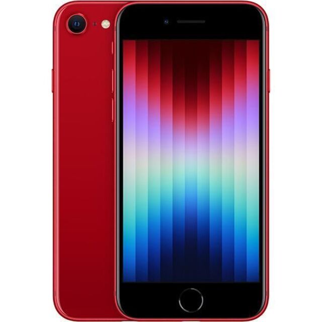 【レビューを書けば送料当店負担】 SIMフリー S10/新品未開封 iPhone 赤 アイフォン 64GB SE3 スマートフォン本体