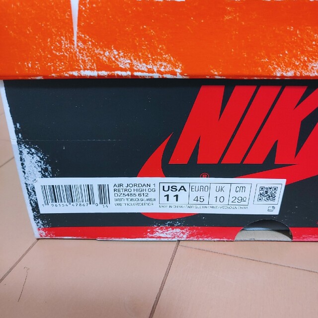 NIKE Jordan 1 HIGH OG CHICAGO シカゴ 29cm