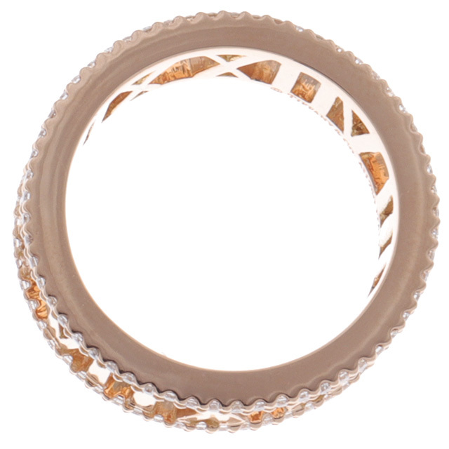 Tiffany & Co.(ティファニー)の(新品仕上げ済）ティファニー TIFFANY アトラス オープン フルダイヤ リング 指輪 K18 PG × ダイヤモンド 約12号 8519 レディースのアクセサリー(リング(指輪))の商品写真