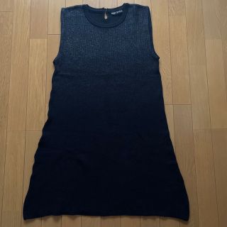 マリークワント(MARY QUANT)のマリークワント ニットワンピース Mサイズ 黒(ひざ丈ワンピース)