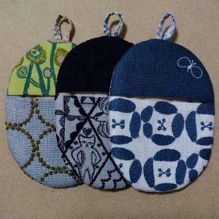 ミナペルホネン(mina perhonen)のシシ様同梱分です。3/6点　ハンドメイド 鍋つかみ 鍋敷き  ミナペルホネン(キッチン小物)