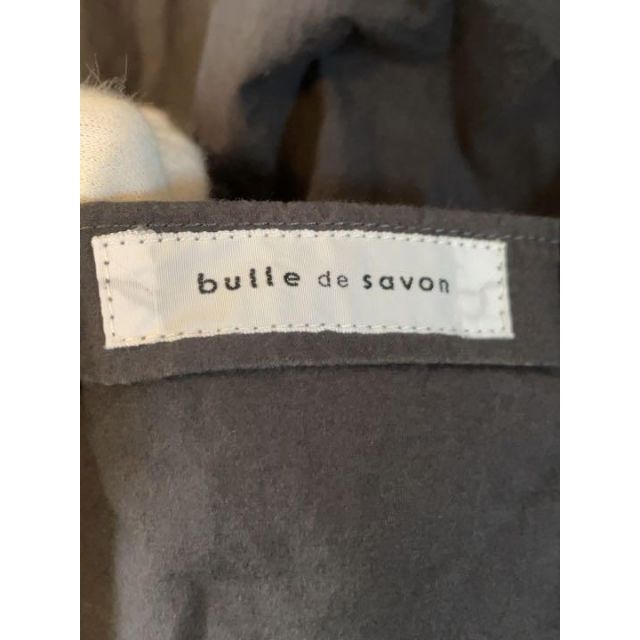 bulle de savon(ビュルデサボン)のbulle de savon 丸襟 長袖 シャツ ブラウス サイズF グレー レディースのトップス(シャツ/ブラウス(長袖/七分))の商品写真