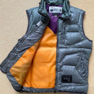 90s diesel ディーゼル　ダウンベスト　　y2k カーキ　短丈