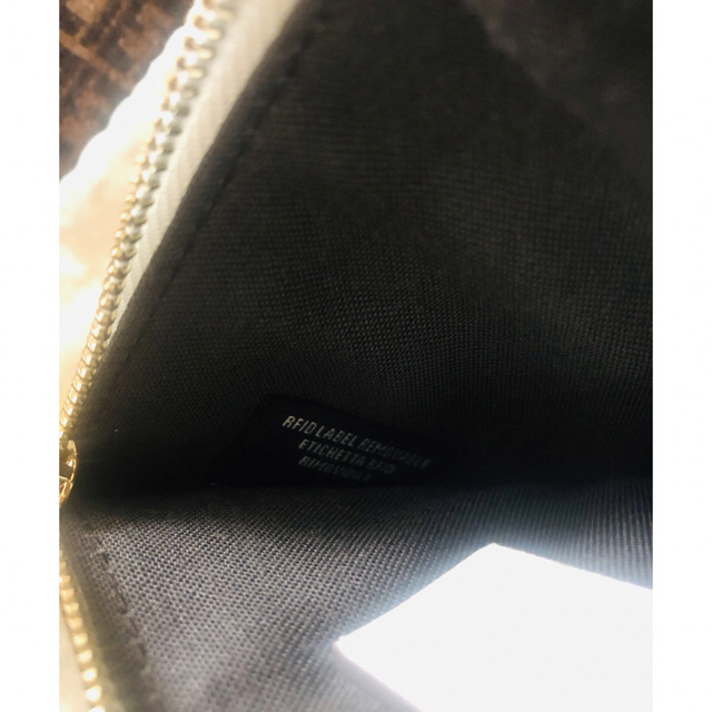 超美品✨FENDI フェンディ.ズッカ柄 F Fロゴ ポーチ カードコイン