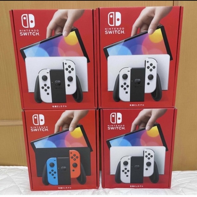 【新品・未使用】ニンテンドースイッチ　本体　有機EL 4台