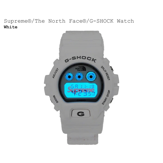 Supreme North Face G-SHOCK DW-6900 白