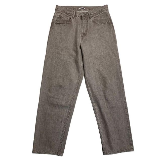 22SS AURALEE HARD TWIST DENIM WIDE PANTS - almabrookgroup.com