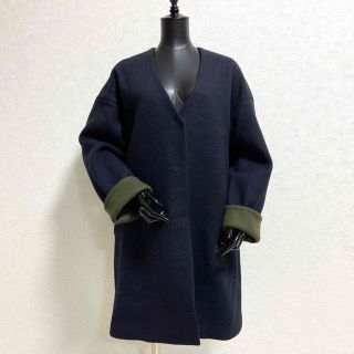 ジョルジュレッシュ(GEORGES RECH)の˚✧₊ GEORGES RECH ジョルジュレッシュ ウールノーカラーコート(ロングコート)