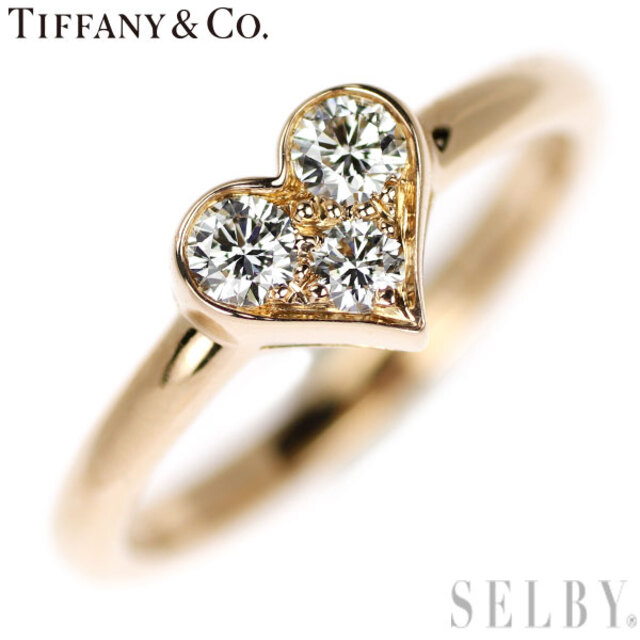 Tiffany & Co. - ティファニー K18PG ダイヤモンド リング センチメンタルハート
