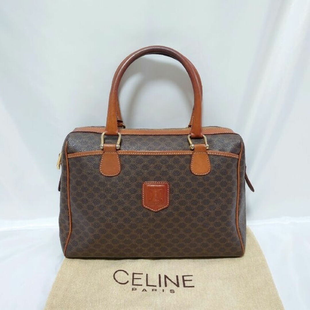 美品 CELINE マカダム柄 ハンドバッグ