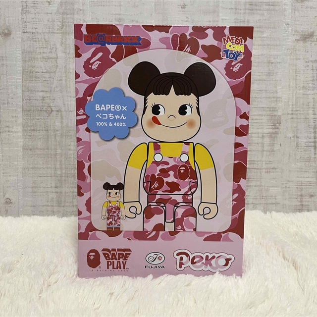 BE@RBRICK BAPE@×ペコちゃん 100%&400% ベアブリック