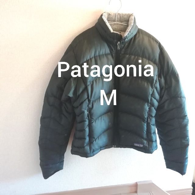 patagonia ダウンジャケット コート レディース M 黒 ブラック 撥水写真をご確認ください状態