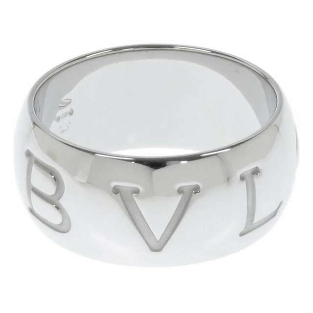 BVLGARI - ブルガリ リング モノロゴ K18WGホワイトゴールド リングサイズ58 BVLGARI ジュエリー 指輪