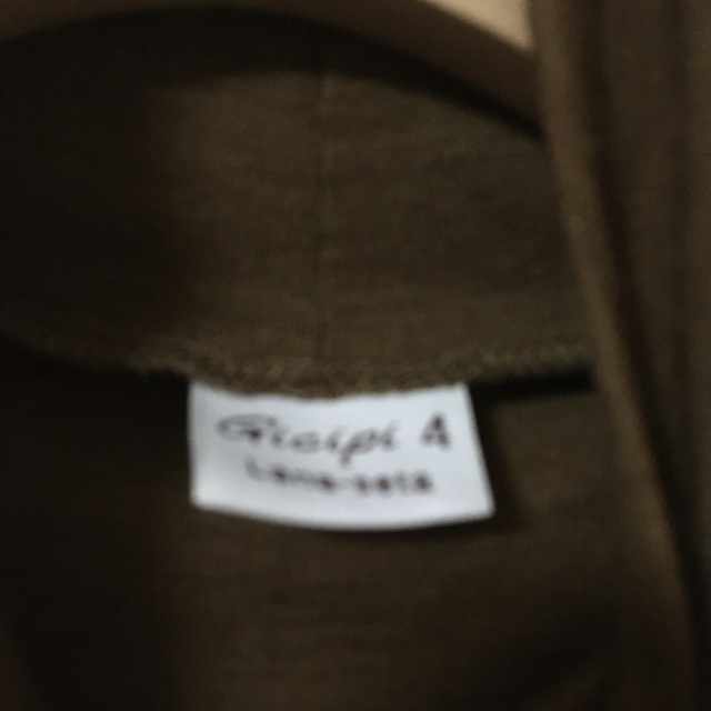 gicipi(ジチピ)の gicipi ジチピ シルク　ウール  ハイネック ニットソー　ブラウン メンズのトップス(ニット/セーター)の商品写真