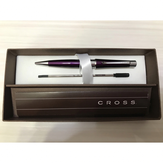 新品　CROSS ボールペン  ディープパープル　べバリー　クロス