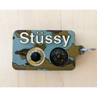 ステューシー(STUSSY)の【中古】stussy ヴィンテージ・ラバーキーホルダー　温度計/方位磁針(キーホルダー)