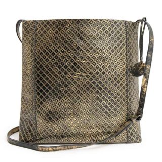 ボッテガヴェネタ(Bottega Veneta)のボッテガヴェネタ イントレッチオ ミラージュ ショルダーバッグ 斜め掛け レザー ゴールド ブラック 298785 BOTTEGA VENETA（新品・未使用品）(ショルダーバッグ)