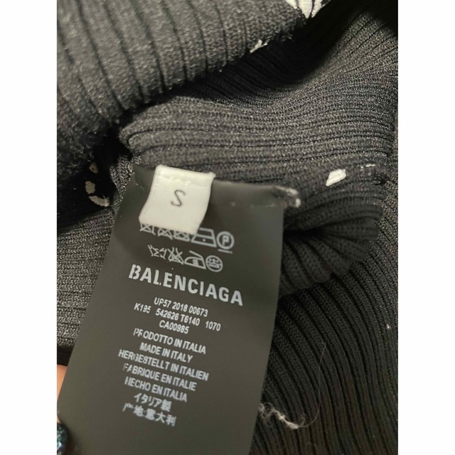 balenciaga バレンシアガ　ロゴ　リブニット