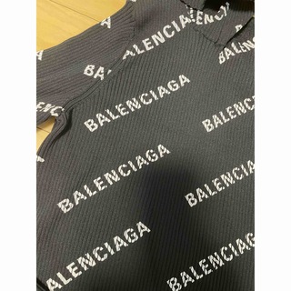 Balenciaga - balenciaga バレンシアガ ロゴ リブニットの通販 by 