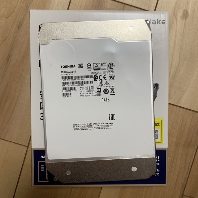 東芝内蔵HDD 3.5インチ 14TB NASモデル PCパーツ