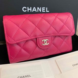 シャネル(CHANEL)の☆専用☆CHANEL キャビアスキン マトラッセ ミディアム財布 ピンク(財布)